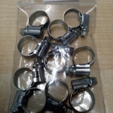 x Mikalor ASA L Worm Drive Hose Clamp Pipe Clip 8mm - 16mm x 9mm W1 Mild Zinc Plated 03016516 10 SC80C10